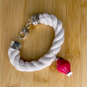 Set Sail Thick Boat Rope & Ocean Pendant Bracelet